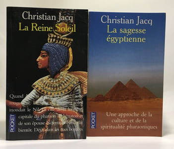 9 romans: Pour L'amour De Philae + Maître Hiram et le roi Salomon + La Reine soleil + La sagesse égyptienne + Toutânkhamon l'ultime secret + L'affaire Toutânkhamon + Les Egyptiennes + Le moine et le v
