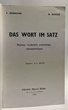 Das wort im satz -- nouveau vocabulaire systématique allemand-français --- illustrations dde H. Breton + Le mot dans la phrase vocabulaire ...