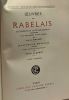 Tome premier - Oeuvres de Rabelais collationnées sur les éditions originales accompagnées d'une bibliographie et d'un glossaire par Louis Molant - ...