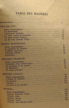 Vies des grands hommes Anglais et Américain - Les géants de la politique - coll. les grands destins - 1re série - 5: de Pitt à Disraeli. Bleud ...