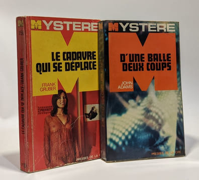 Le cadavre qui se déplace + D'une balle deux coups --- 2 romans collection Mystères. Gruber Franck Adams John