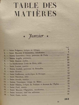 Les saints du calendrier - Janvier - illustrations de Henriette de Costier. De Langle De Cary Marteau