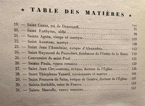 Les saints du calendrier - Janvier - illustrations de Henriette de Costier. De Langle De Cary Marteau