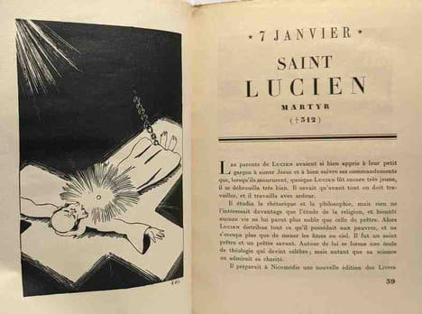 Les saints du calendrier - Janvier - illustrations de Henriette de Costier. De Langle De Cary Marteau