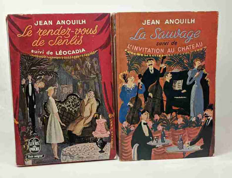7 volumes: Antigone Colombe Becket La répétition ou l'amour puni le rendez-vous des Senlis suivi de Léocadia + La sauvage suivi de l'invitation au ...