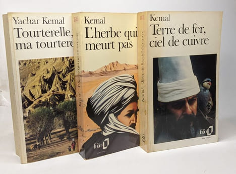 Tourterelle ma tourterelle + L'herbe qui ne meurt pas + Terre de fer ciel de cuivre --- 3 livres. Kemal Yachar Andaç Münevver