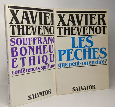Souffrance bonheur éthique + Les pêchés que peut-on en dire? --- 2 livres. Thevenot X