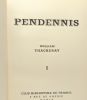 Pendennis - tome un deux et trois - introduction par r. las vergnas. préface par a. rivoallan. Thackeray William M