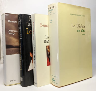 Les hommes et les femmes + La pureté dangereuse + le diable en tête + American vertigo --- 4 livres. GIROUD Françoise / LEVY Bernard-Henri