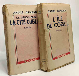 Le démon bleu la cité oubliée + L'île de corail --- 2 livres