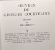 Oeuvres de Courteline tome un et deux --- illustr&eacute; par Dignimont. Courteline