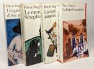Un grison d'Arcadie + Le mystère de Séraphin Monge + La maison assassinée +La Folie Forcalquier --- 4 livres. Pierre Magnan