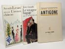 Antigone + Le voyageur sans bagage suivi de Le bal des voleurs + Le sauvage suivi de L'invitation au château --- 4 livres. Anouilh Jean
