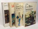 Lourdes + Germinal + Son excellence Eugène Rougon + La bête humaine --- 4 livres. Zola Émile