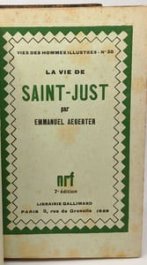 La vie de Saint-Just - vie des hommes illustres n°38 --- 7e édition