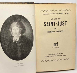 La vie de Saint-Just - vie des hommes illustres n°38 --- 7e édition
