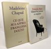 Ce que m'a appris Françoise Dolto + Quand les parents se séparent (avec la collaboration de Inès Angélino) --- 2 volumes. Chapsal Madeleine Dolto ...