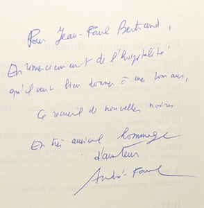 Entre la vie et la mort --- avec hommage de l'auteur