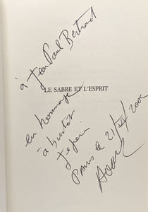 Le sabre et l'esprit. Chevauchée vers le 18 brumaire --- avec hommage de l'auteur