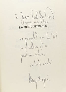 Sacrée différence ou Les aberrations de l'air du temps --- avec hommage de l'auteur. Chapier Henry