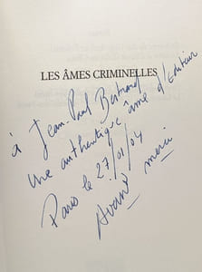 Les Âmes criminelles --- avec hommage de l'auteur