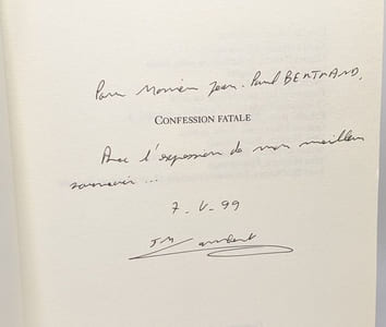 Confession fatale --- avec hommage de l'auteur