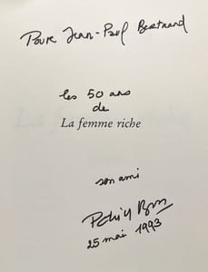 La Femme Riche --- avec hommage de l'auteur