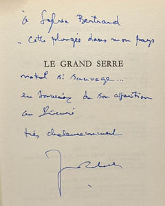 Le grand serre --- avec hommage de l'auteur