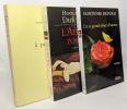 Un si grand objet d'amour + L'arbre à perruque + L'ange rose --- 3 livres --- avec hommage de l'auteur. Dufour Hortense