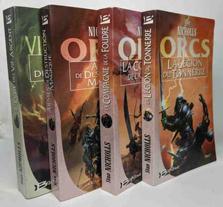 Orcs tome 1 : La Compagnie de la Foudre + tome 2 La légion du tonner + Armes de destruction magique (tome 1 la revanche des orcs + L'éveil du vif-argent (tome 1) - 4 volumes