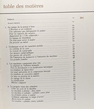 L'imprimerie de Gutenberg à l'électron - praface de Julien Cain de l'institut. Lechêne Robert