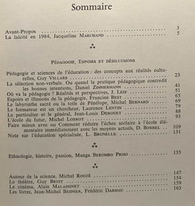 Raison présente n°71 --- Pédagogie: espoirs et désillusion - laïcité 1984