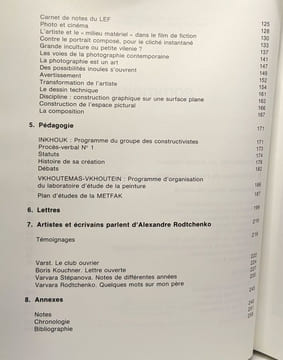 Ecrits complets sur l'art l'architecture et la révolution. Rodtchenko Alexandre