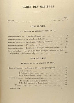 Histoire du Cardinal de Richelieu -tome premier: La jeunesse de Richelieu 1585-1614; La France en 1614 --- tome deuxième - le premier ministère; ...