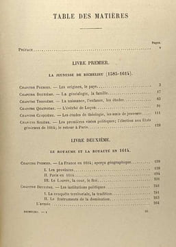 Histoire du Cardinal de Richelieu -tome premier: La jeunesse de Richelieu 1585-1614; La France en 1614 --- tome deuxième - le premier ministère; ...