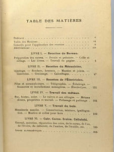 Les Recettes de l'Atelier- TOME 2 - recettes et procédés utiles de la nature - 5e édition - avec figures dans le texte
