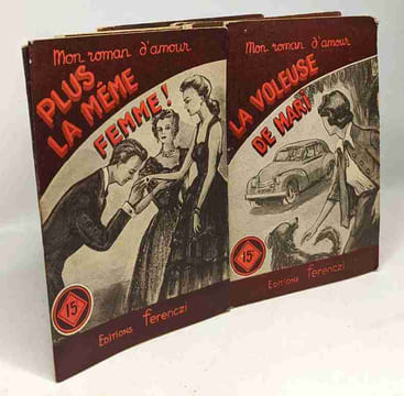 8 livres collection "mon roman d'amour": Michèle et son fétiche; l'enchaînée; l'impossible amour; l'enlèvement de Tsuru; Un amour meurt un autre naît; ...