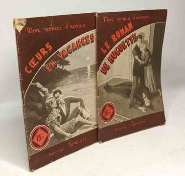 10 livres collection "mon roman d'amour": mariée sans amour + sa vangeance + une pauvre gosse + fille de la haine + près de toi toujours + l'aveu + un ...