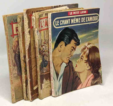 5 livres collection "le petit livre": sur la route sanglante; soir d'amour; gamine au coeur de femme; l'âme des fleurs; le chant même de l'amour. ...