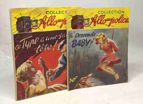 5 livres collection "allo police": prenez vos numéros; fais des bulles Dug; ce type a une sale tête; tu descends Baby; va te moucher... hé. Collectif