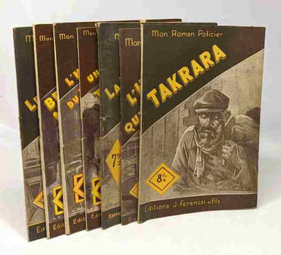 7 livres "Mon Roman policier": le maître de la cambriole; le brigadier est mort à l'aube; l'habitué du vendredi; un homme... trois femmes; la dernière ...