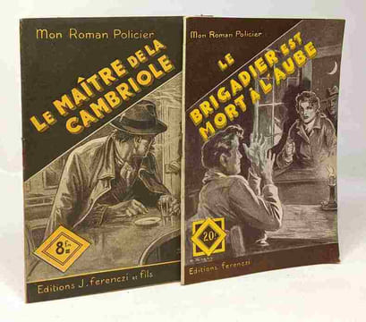 7 livres "Mon Roman policier": le maître de la cambriole; le brigadier est mort à l'aube; l'habitué du vendredi; un homme... trois femmes; la dernière ...
