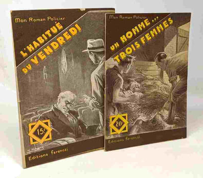 7 livres "Mon Roman policier": le maître de la cambriole; le brigadier est mort à l'aube; l'habitué du vendredi; un homme... trois femmes; la dernière ...