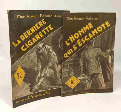 7 livres "Mon Roman policier": le maître de la cambriole; le brigadier est mort à l'aube; l'habitué du vendredi; un homme... trois femmes; la dernière ...
