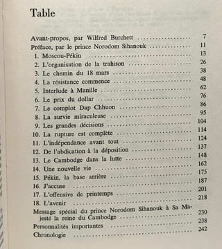 La C.I.A contre le Cambodge - cahiers libres 255-256. Sihanouk Norodom