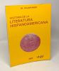 Historia de la literatura hispanoamericana - coleccion temas de cultura espanola. Villar Raso M