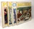 Picasso + Manet + Cézanne + Bruegel --- 4 livres autour de l'oeuvre des peintres. Cabanne P. Lévêque J.J. Gatellier G. Bernet D