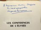 Les confidences de l'Elysée (avec hommage de l'auteur). Boussand Huguette
