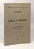 Gandhi - Lettres à l'Ashram - 2e édition -- traduction et préface de Jean Herbert. Gandhi