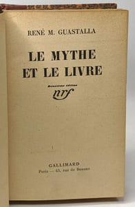 Le mythe et le livre